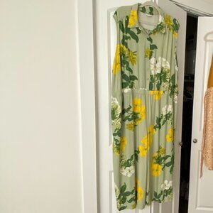 LuLaRoe Kathy Collared Button Jumpsuit 3X